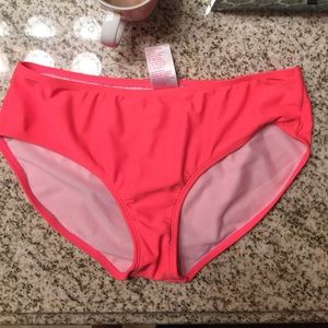 Neon Pink high waisted bathing suite bottoms