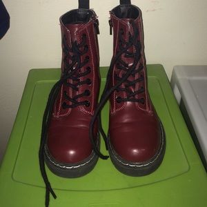 red doc martens lookalikes