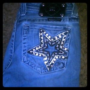 **SOLD** Miss Me Jeans with Star designs on pocket