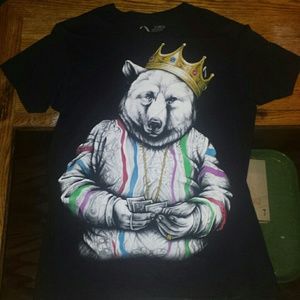 Men's rook, biggie bear tee, like new