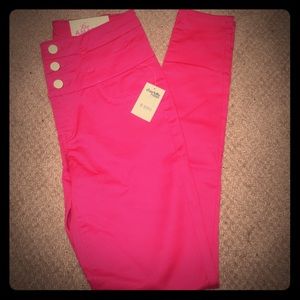 Refuge Hi-Waist Super Skinny Jeans Pink