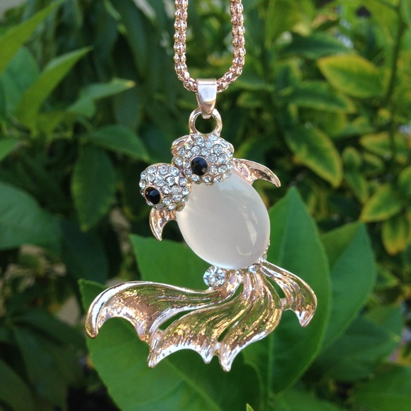 Opal Goldfish Necklace