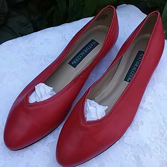 SPECIAL! Elegant Red Leather Flats