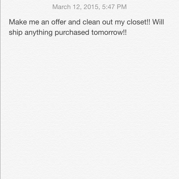 MAKE AN OFFER!!