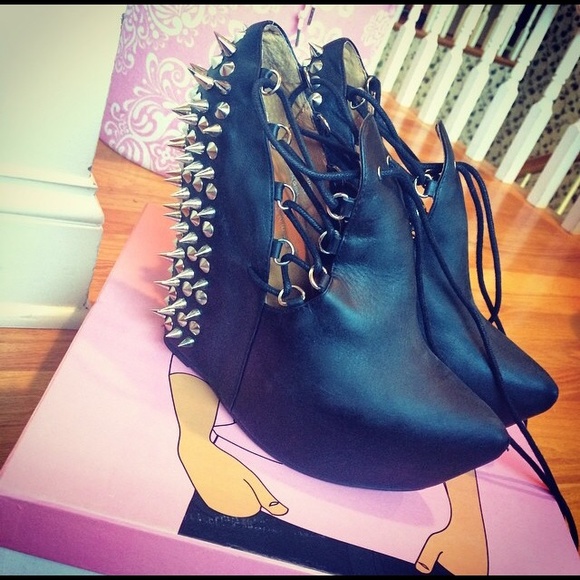 Jeffrey Campbell "Zoink" Spiked Wedges