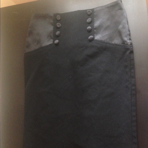 Black pencil skirt