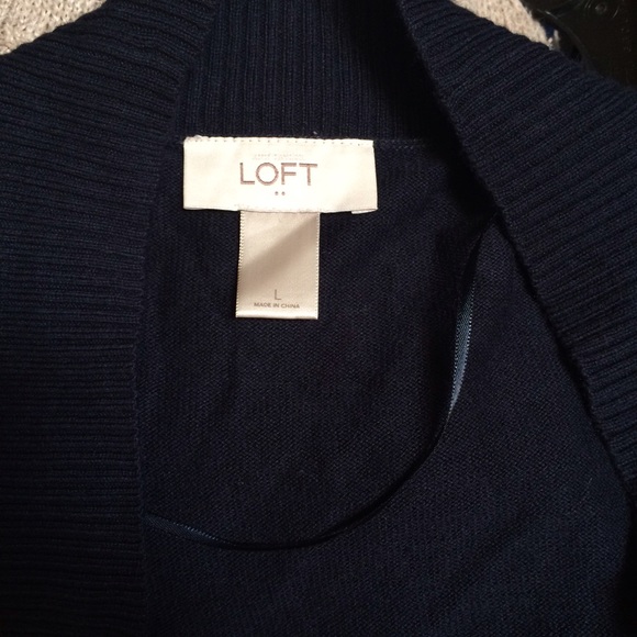 Navy LOFT oversized Cardi/sweater