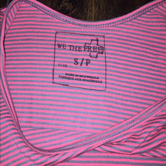 Free people grey and pink shirt! Make a offer😊😊 - Picture 2 of 3