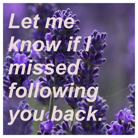 Let me know if I did not follow you back.