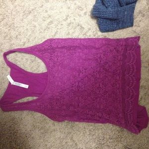 Purple lace Tanktop