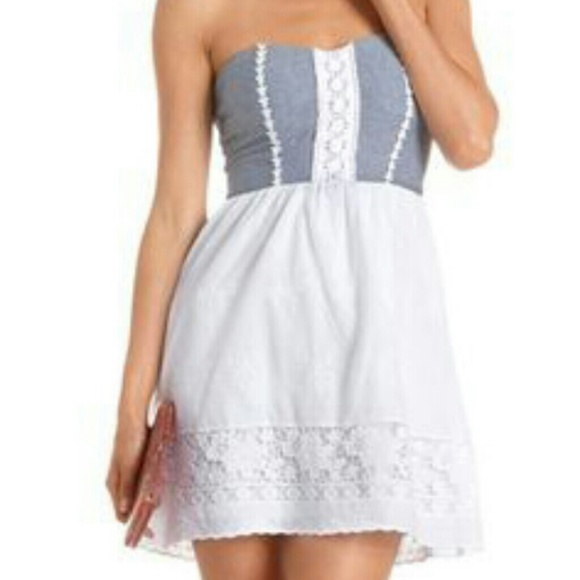 Summer strapless dress