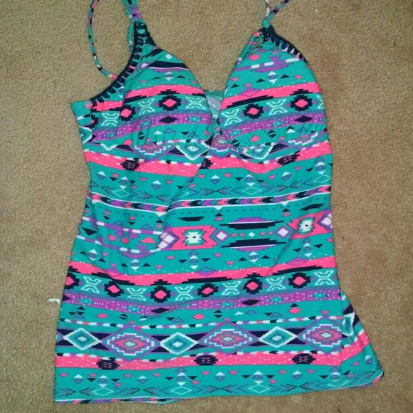 Teal tankini (top only)