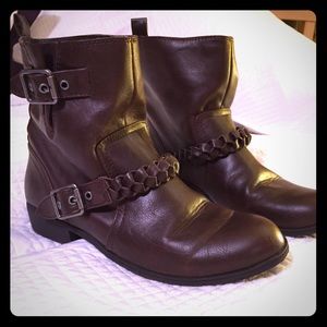Brown ankle boots