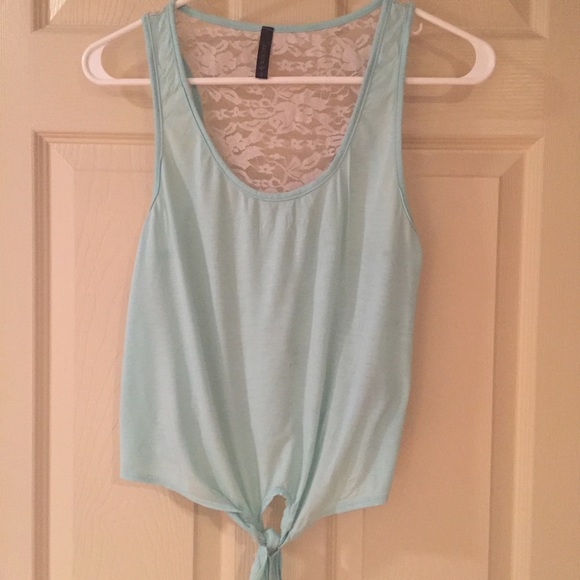 Full Tilt lace back tank top - Picture 1 of 4
