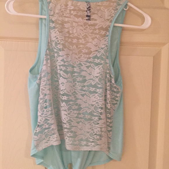 Full Tilt lace back tank top - Picture 2 of 4