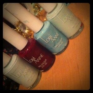 Four Lori Anne nail polishes