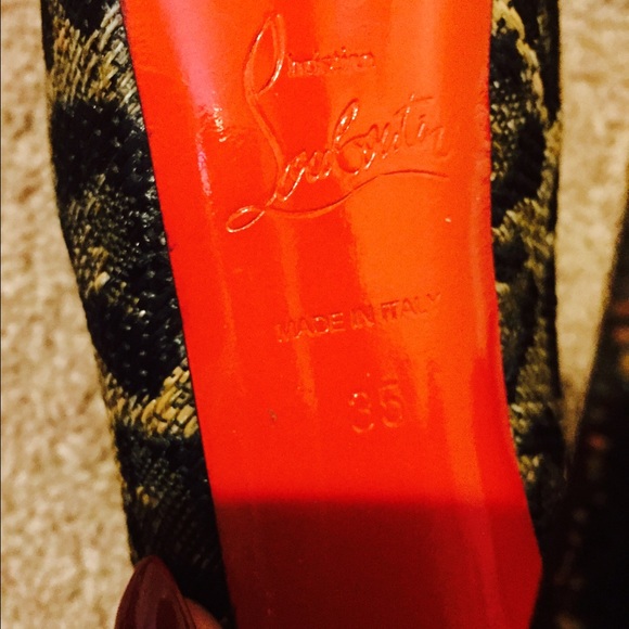 %100 Authentic Christian Louboutin leopard Daff - Picture 3 of 4