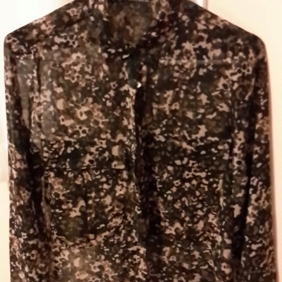 Camo sheer blouse - Picture 2 of 2