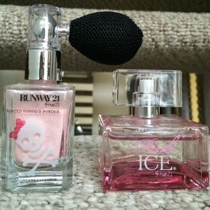 Runway 21 scented shimmer spray & Pink ICE perfume