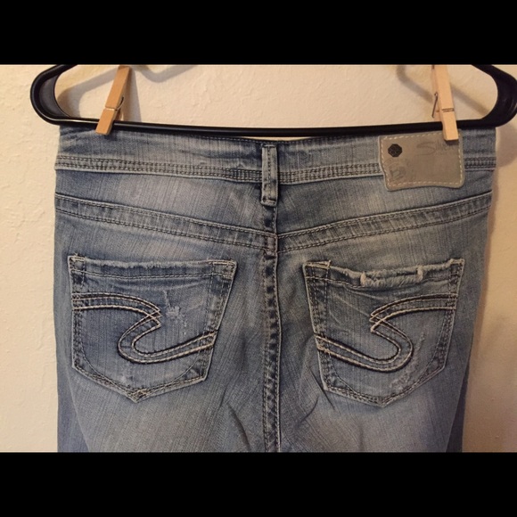 Silver boyfriend jeans