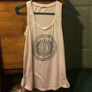 Pink tribal tank top