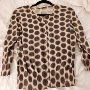 Ann Taylor Loft polka dot cardigan