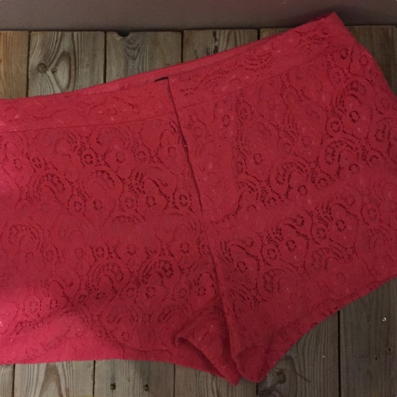 "Sofia Vergara" PINK Lace Shorts - Picture 2 of 4