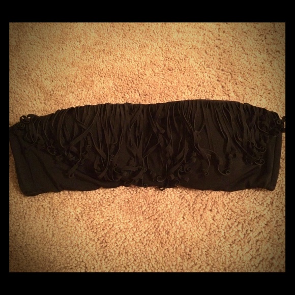Victoria Secret Fringe Strapless Top