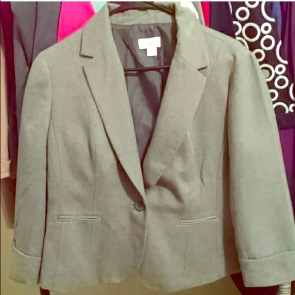Gray Ann Taylor Blazer