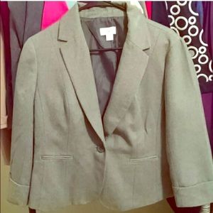 Gray Ann Taylor Blazer