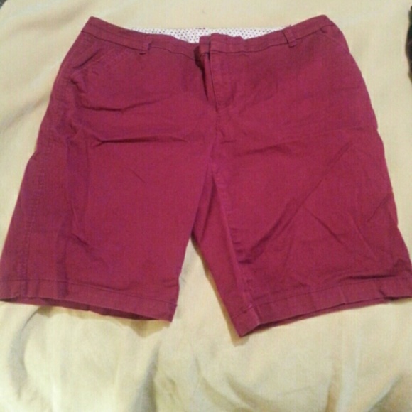 Burgundy Shorts