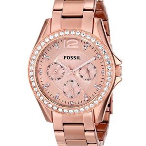 Rose Gold Fossil Watch