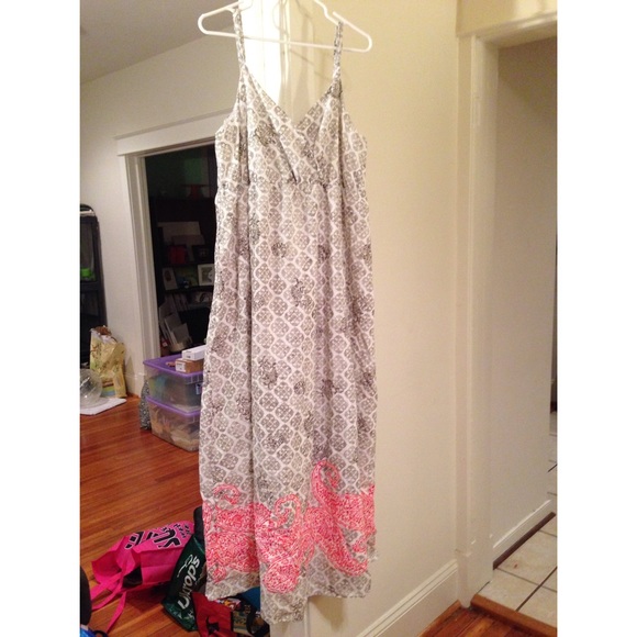 Floor length cotton dress