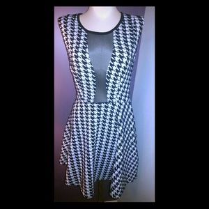 Hounds tooth A-line dress