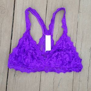 Purple Lace Racerback Bralette