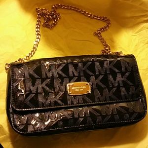 MICHAEL KORS JET SET CHAIN BLACK MK MIRR