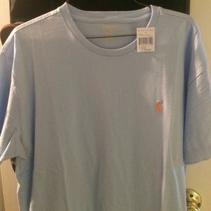 light blue polo tshirt