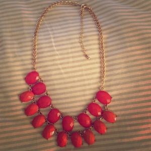 red-orange necklace