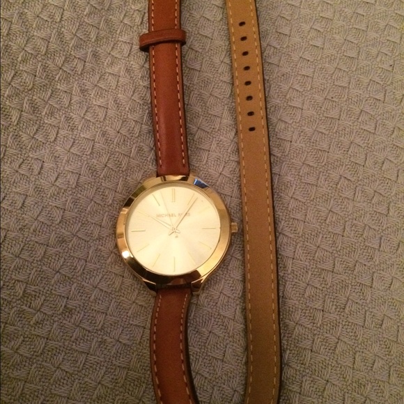 Michael Kors Jewelry - Beautiful Michael Kors leather double wrap watch