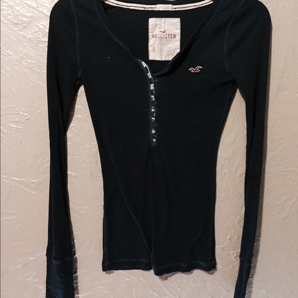 Long sleeve button down Hollister top