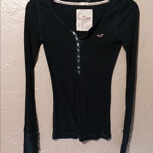 Long sleeve button down Hollister top