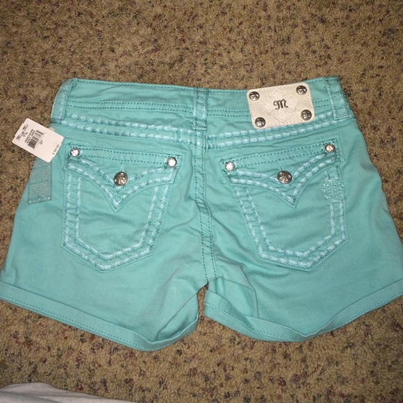 Miss Me Mint Green shorts size 27