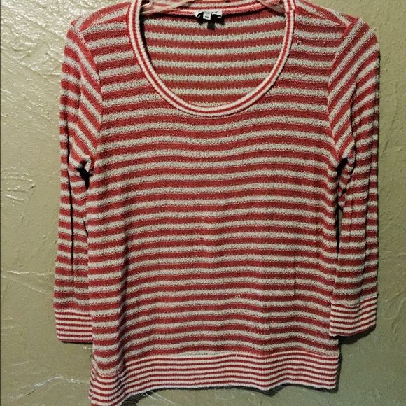 Splendid pink and white top