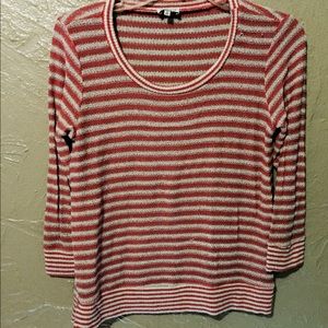 Splendid pink and white top