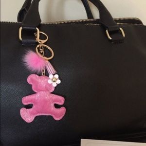 Cute Car, Handbag, Texture Bear Charm Keychain