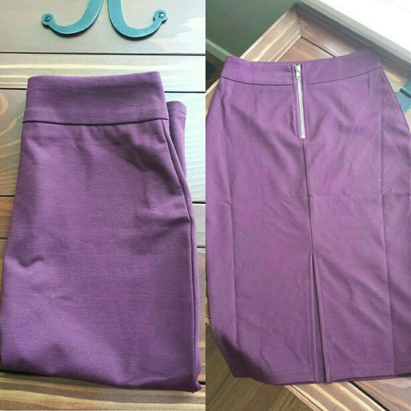 SOLD Raspberry Pencil Skirt with Back Zipper - Picture 4 of 4