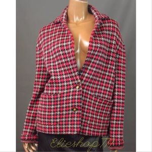 MARC MARC JACOBS Wool Multi-Color Knit Cardigan