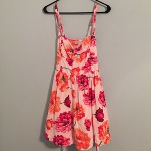 White floral dress from hollister