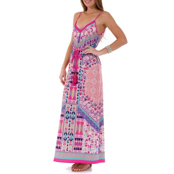 💠💠The EDIZA print maxi dress - PINK - Picture 3 of 3