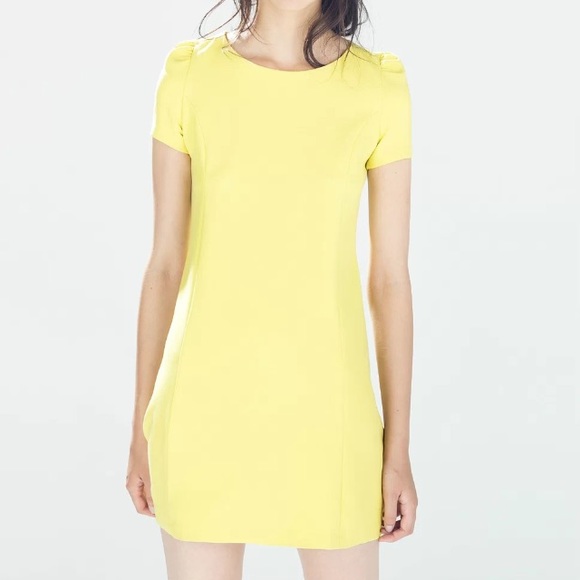🍀SOLD🍀Zara yellow dress size S - Picture 2 of 4